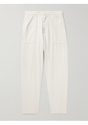 Officine Générale - Paolo Tapered TENCEL™ Lyocell-Twill Trousers - Men - Neutrals - IT 44