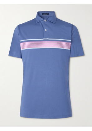 Peter Millar - Ledger Performance Striped Tech-Jersey Golf Polo Shirt - Men - Blue - S