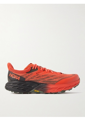 Hoka One One - Speedgoat 5 Rubber-Trimmed GORE-TEX® Mesh Running Sneakers - Men - Red - US 8