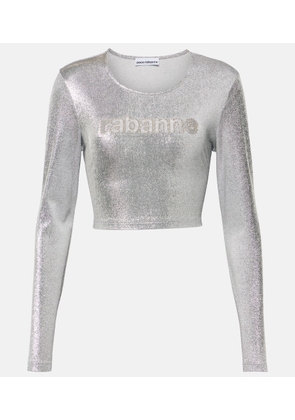 Rabanne Cropped long-sleeve top