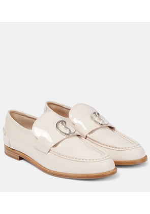 Christian Louboutin CL Moc patent leather loafers