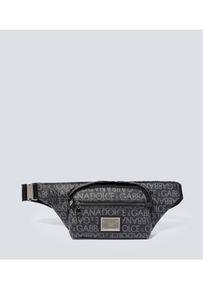 Dolce&Gabbana Small logo jacquard belt bag