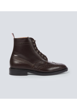 Thom Browne Leather lace-up brogue boots