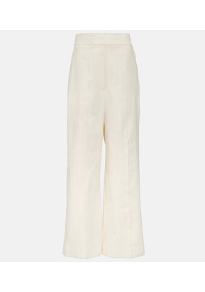 Khaite Banton low-rise cotton wide-leg pants
