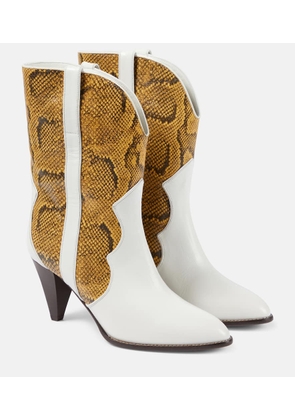 Isabel Marant Witney snake-effect leather ankle boots