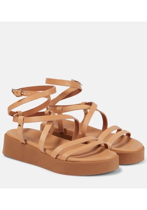 Ancient Greek Sandals Aristea leather platform sandals