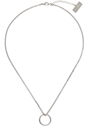 MM6 Maison Margiela Silver Minimal Logo Necklace
