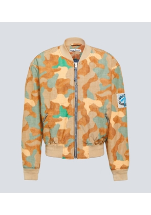 Acne Studios Camouflage cotton-blend bomber jacket