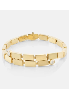 Ileana Makri 18kt gold bracelet with diamonds