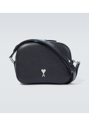 Ami Paris Logo leather shoulder bag