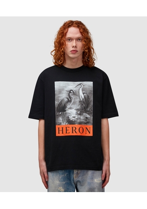 Heron bw t-shirt