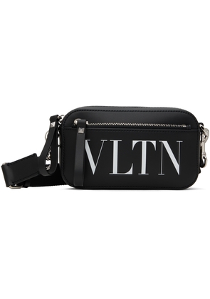 Valentino Garavani Black Small 'VLTN' Messenger Bag