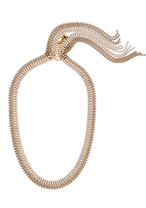 Rosantica Arte Crystal-embellished Fringed Necklace - Gold - One Size