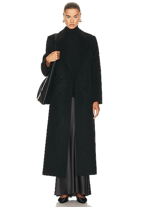 The Sei Grandpa Coat in Black - Black. Size 2 (also in 0, 4, 6, 8).