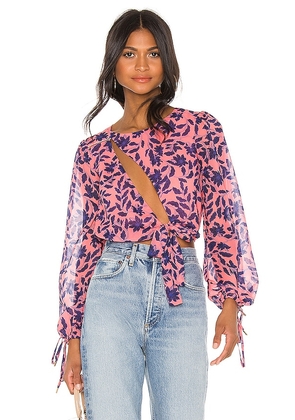 House of Harlow 1960 X REVOLVE Ali Top in Pink. Size M, S, XXS.