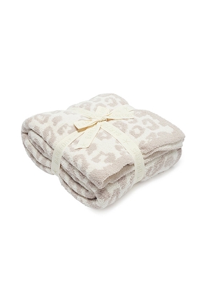 Barefoot Dreams CozyChic Barefoot in the Wild Throw in Cream.