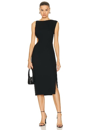 St. Agni Arc Cut Out Dress in Black - Black. Size XS (also in M, S).