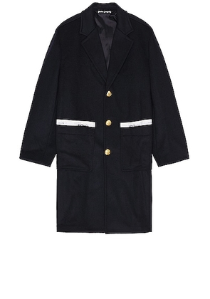 Palm Angels Uniform Coat in Navy Blue - Navy. Size 50 (also in 48, 52).