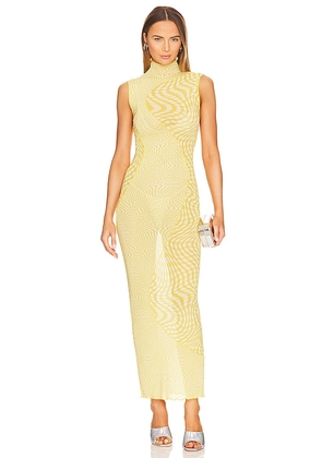 Camila Coelho Lagoon Maxi Dress in Yellow. Size L, M, S, XL, XXS.