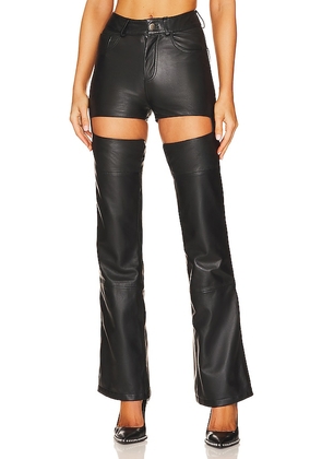 Deadwood Phoebe Cut Out Pant in Black. Size 40.