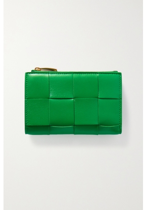 Bottega Veneta - Cassette Intrecciato Leather Wallet - Green - One size
