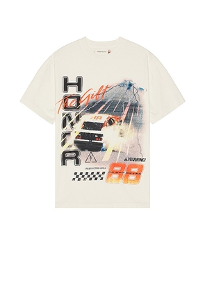 Honor The Gift Grand Prix 2.0 Short Sleeve Tee in White. Size M.