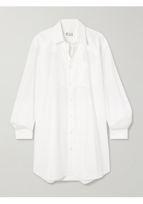Maison Margiela - Oversized Cotton-poplin Shirt Dress - White - IT36,IT38,IT40,IT42,IT44,IT48