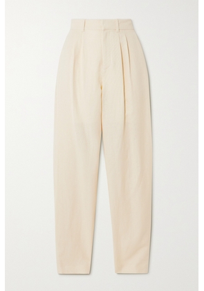 Ralph Lauren Collection - Avrill Linen And Silk-blend Tapered Pants - Neutrals - US0,US2,US4,US6,US8,US10,US12,US14,US16