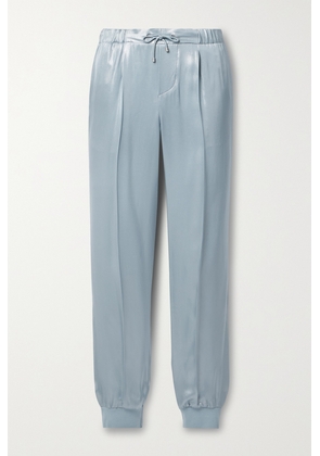 Ralph Lauren Collection - Arsenia Pleated Lamé Tapered Track Pants - Silver - US0,US2,US4,US6,US8,US10,US12