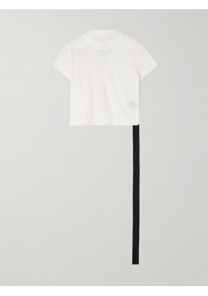 Rick Owens - Cropped Organic Cotton-jersey T-shirt - White - x small,small,medium,large,x large,xx large