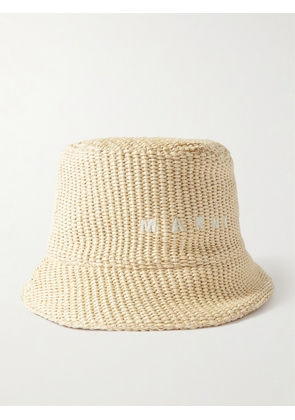 Marni - Embroidered Faux Raffia Bucket Hat - Neutrals - S,M,L