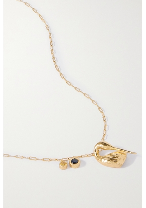 Pacharee - Duo Gems Gold Vermeil Sapphire Necklace - One size