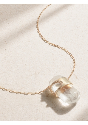 Pascale Monvoisin - Gigi N°2 9-karat Gold, Quartz And Sapphire Necklace - One size