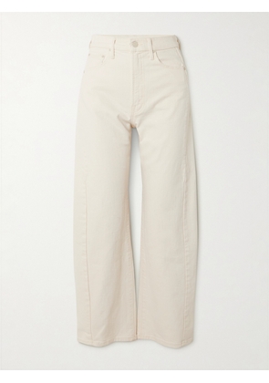 Mother - + Net Sustain The Half Pipe Ankle High-rise Tapered Jeans - Cream - 23,24,25,26,27,28,29,30,31,32