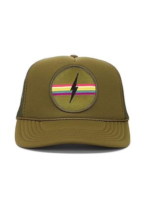 Friday Feelin Electric Hat in Olive.