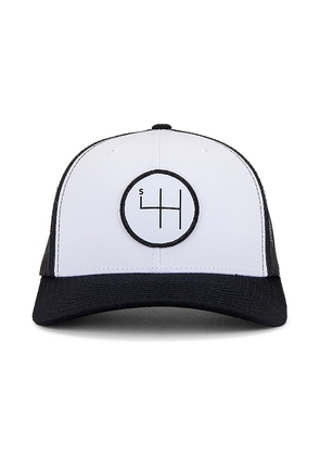 Standard H Shift Logo Trucker Hat in Black.