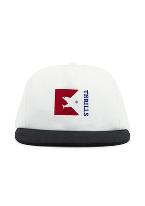 THRILLS United For All 5 Panel Cap in White.