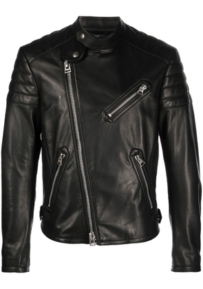 TOM FORD zip-pocket leather jacket - Black