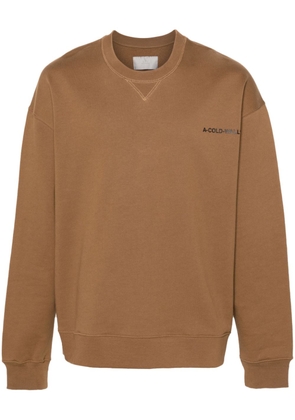 A-COLD-WALL* Essentials logo-print sweatshirt - Brown