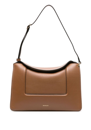 Wandler Penelope leather shoulder bag - Brown