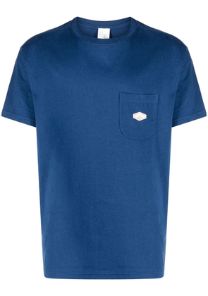 Nudie Jeans logo-patch cotton T-shirt - Blue