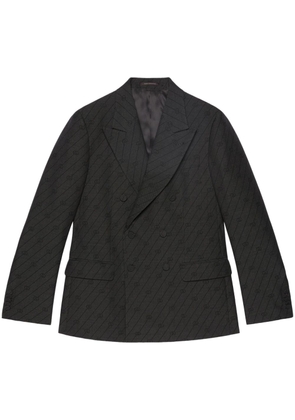 Gucci Interlocking G-jacquard wool blazer - Black