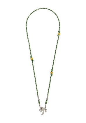 Palm Angels Palm tree-motif necklace - Green