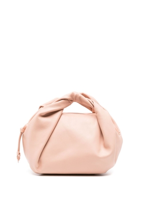 DRIES VAN NOTEN twisted leather tote bag - Pink