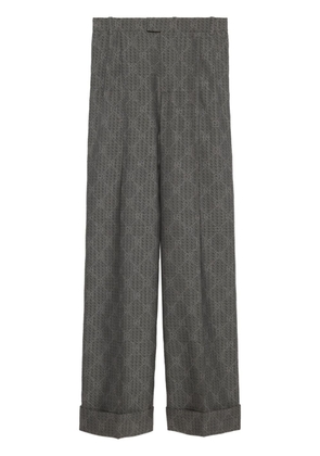 Gucci GG wide-leg wool trousers - Grey