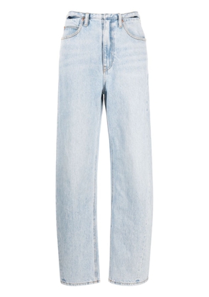Alexander Wang cut-out cotton straight jeans - Blue