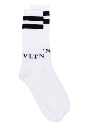 Valentino Garavani VLTN knitted socks - White