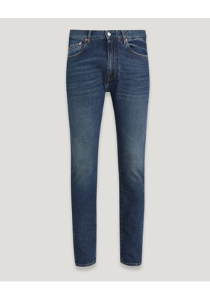 Belstaff Longton Slim Jeans Men's Vintage Stonewashed Denim Washed Indigo Size W37L32