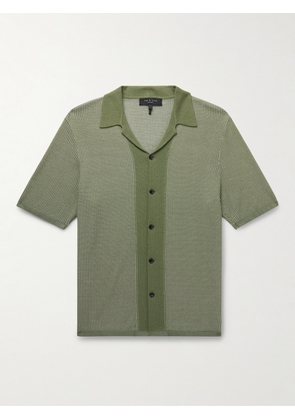 Rag & Bone - Harvey Camp-Collar Cotton-Jacquard Shirt - Men - Green - XS