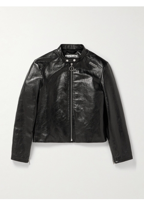 Acne Studios - Leather Biker Jacket - Men - Black - IT 46